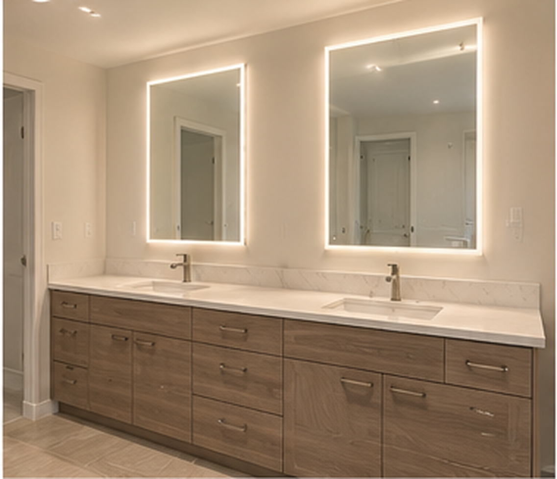 After — Double Vanity